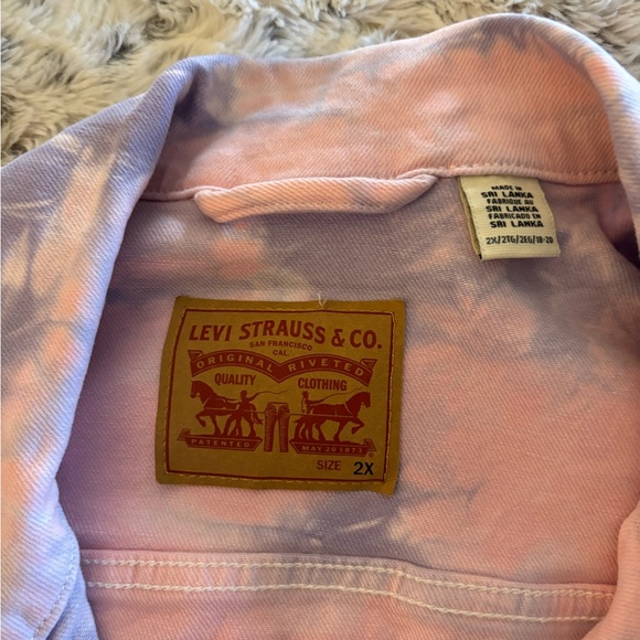 Levi's Pink Tie-Dye Denim Jacket - Picture 4 of 9